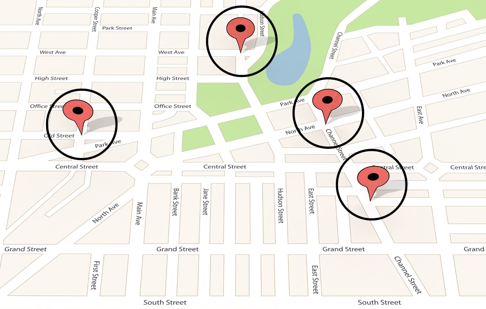 Geofencing map