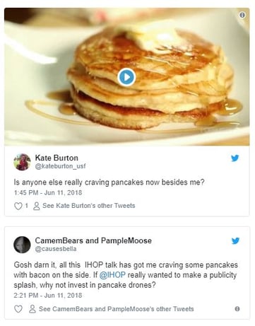 Pancake Tweets